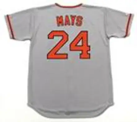 WILLIE MAYS San Francisco Giants 1970’s Majestic Cooperstown Away Baseball Jersey 