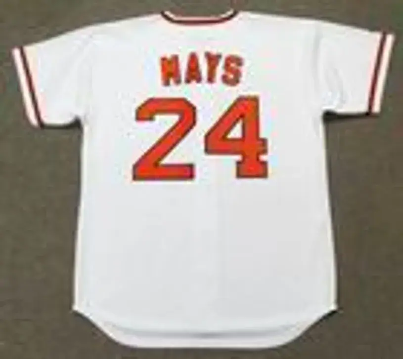 WILLIE MAYS San Francisco Giants 1970’s Majestic Cooperstown Home Baseball Jersey 