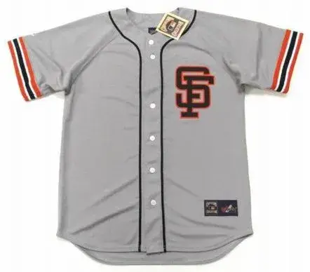 WILLIE MAYS San Francisco Giants 1980’s Away Majestic Baseball Throwback Jersey