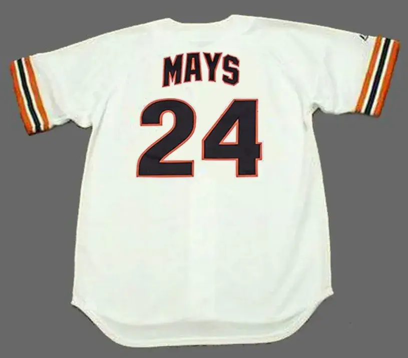WILLIE MAYS San Francisco Giants 1980’s Home Majestic Baseball Throwback Jersey 