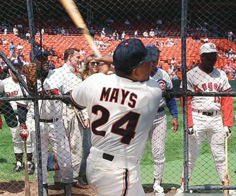 WILLIE MAYS San Francisco Giants 1980’s Home Majestic Baseball Throwback Jersey 