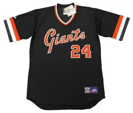 WILLIE MAYS San Francisco Giants Majestic Cooperstown Away Baseball Jersey