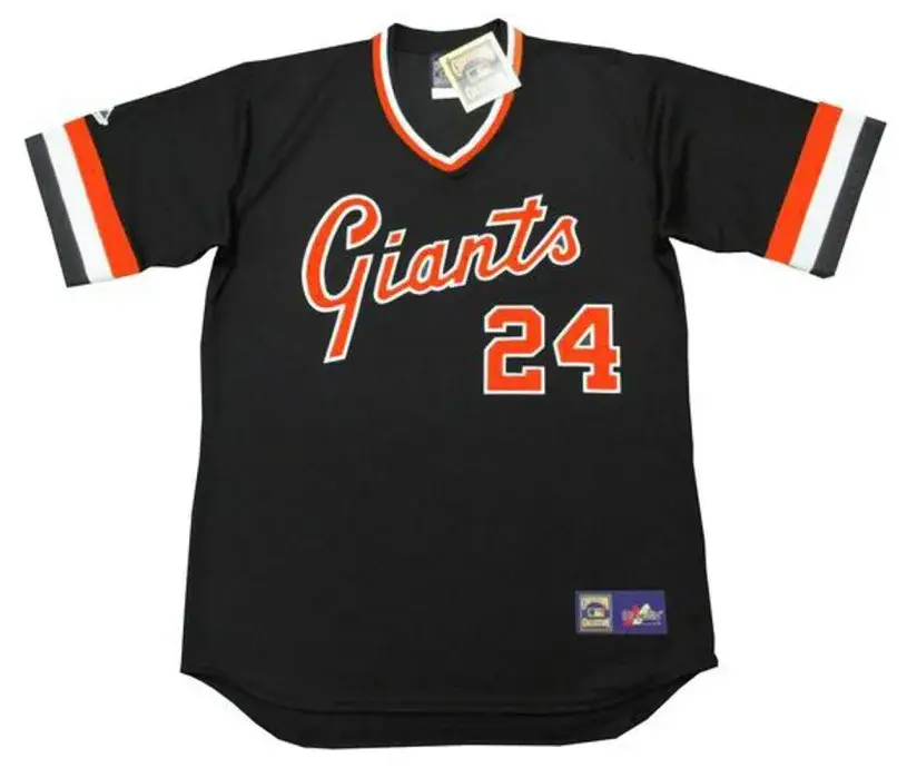 WILLIE MAYS San Francisco Giants Majestic Cooperstown Away Baseball Jersey