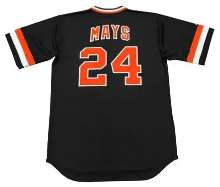 WILLIE MAYS San Francisco Giants Majestic Cooperstown Away Baseball Jersey 