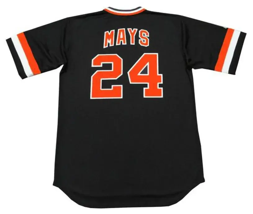 WILLIE MAYS San Francisco Giants Majestic Cooperstown Away Baseball Jersey 