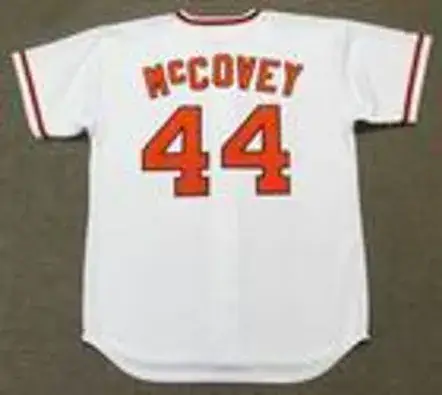 WILLIE McCOVEY San Francisco Giants 1973 Majestic Cooperstown Home Baseball Jersey 