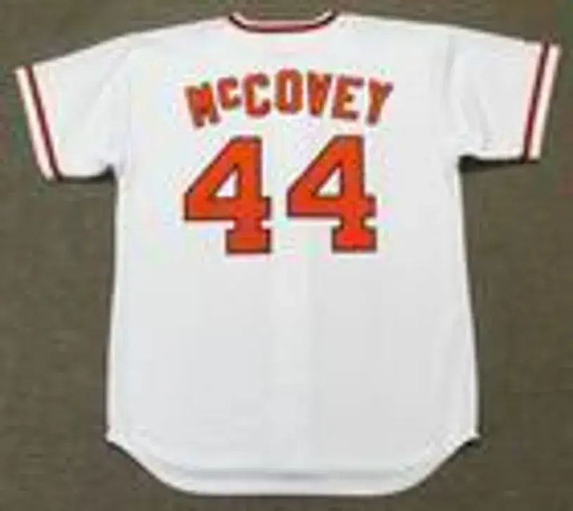 WILLIE McCOVEY San Francisco Giants 1973 Majestic Cooperstown Home Baseball Jersey 