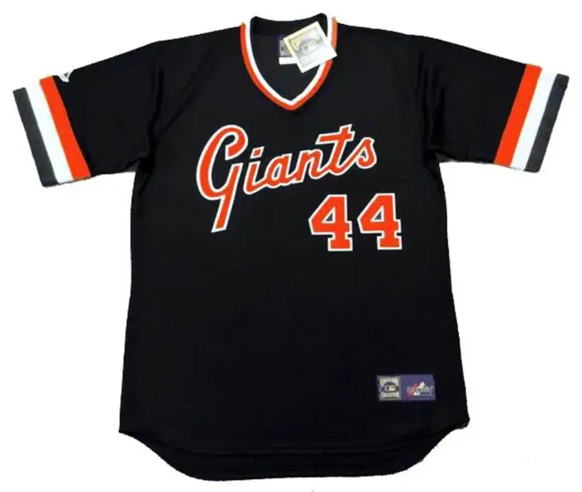 WILLIE McCOVEY San Francisco Giants 1978 Majestic Cooperstown Away Baseball Jersey