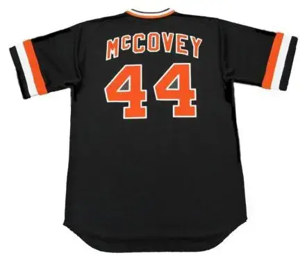 WILLIE McCOVEY San Francisco Giants 1978 Majestic Cooperstown Away Baseball Jersey 