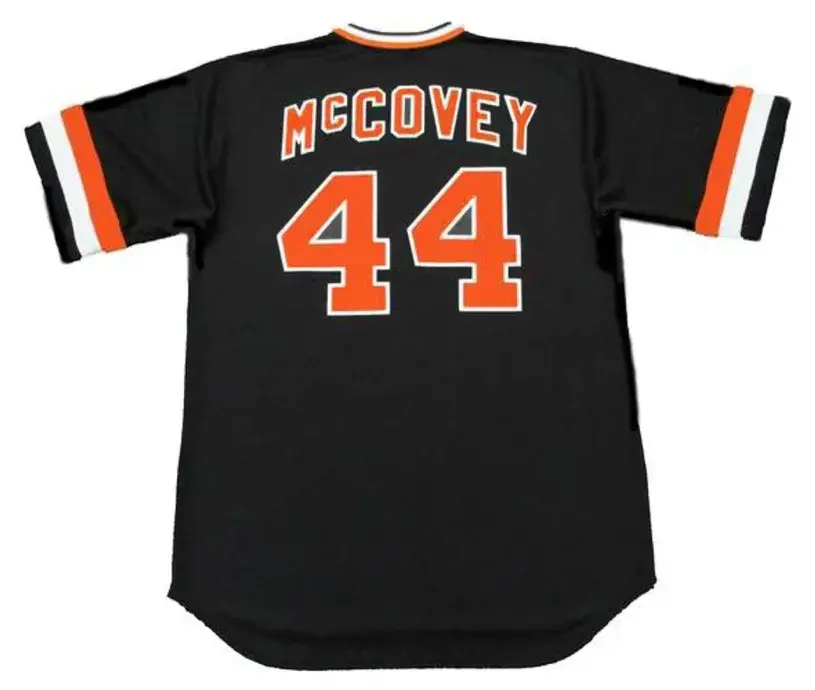 WILLIE McCOVEY San Francisco Giants 1978 Majestic Cooperstown Away Baseball Jersey 