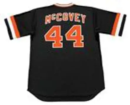 WILLIE McCOVEY San Francisco Giants 1978 Majestic Cooperstown Away Baseball Jersey 