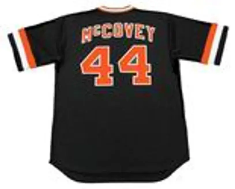 WILLIE McCOVEY San Francisco Giants 1978 Majestic Cooperstown Away Baseball Jersey 