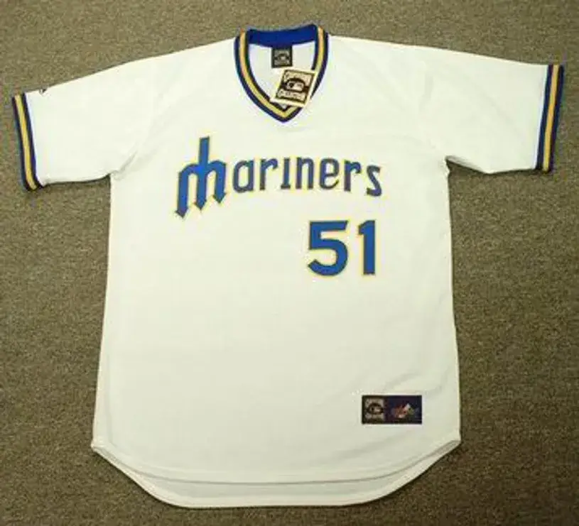 ICHIRO SUZUKI Seattle Mariners 1970’s Majestic Cooperstown Baseball Jersey