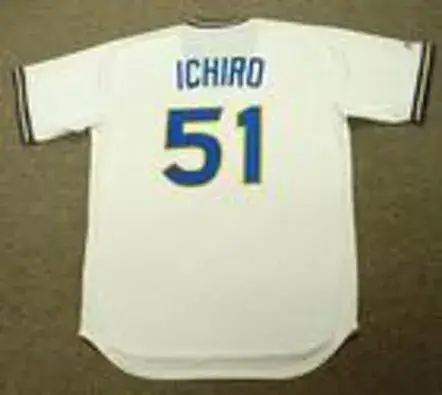 ICHIRO SUZUKI Seattle Mariners 1970’s Majestic Cooperstown Baseball Jersey 