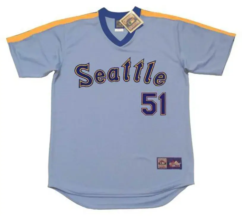 ICHIRO SUZUKI Seattle Mariners 1980’s Majestic Cooperstown Throwback Baseball Jersey