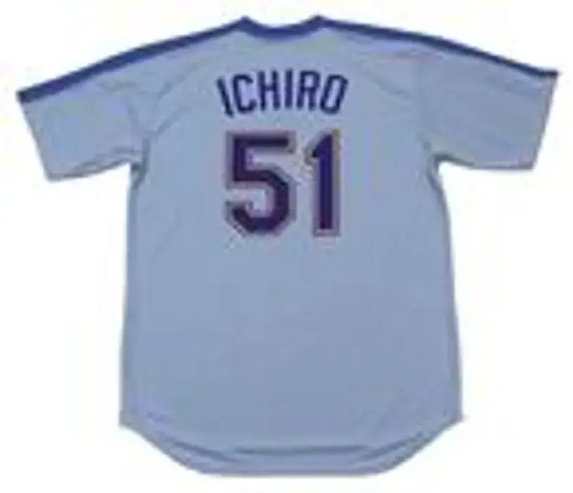 ICHIRO SUZUKI Seattle Mariners 1980’s Majestic Cooperstown Throwback Baseball Jersey 