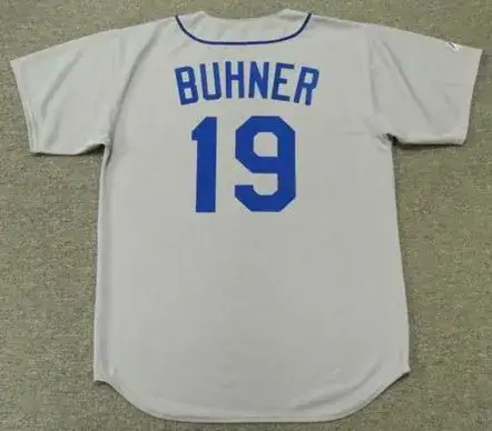 JAY BUHNER Seattle Mariners 1992 Majestic Cooperstown Away Baseball Jersey 