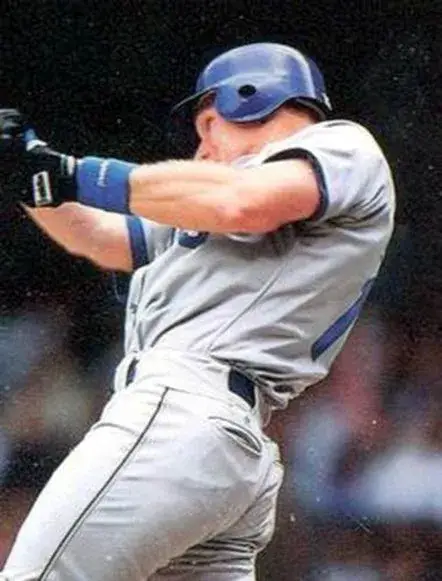 JAY BUHNER Seattle Mariners 1992 Majestic Cooperstown Away Baseball Jersey 