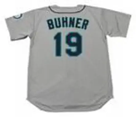 JAY BUHNER Seattle Mariners 1997 Majestic Throwback Away Baseball Jersey 
