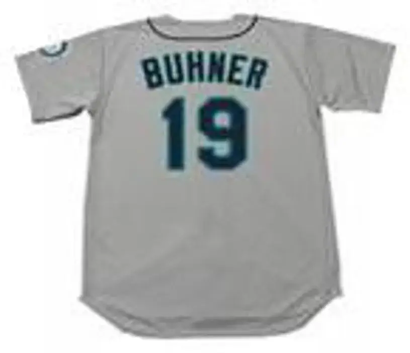 JAY BUHNER Seattle Mariners 1997 Majestic Throwback Away Baseball Jersey 
