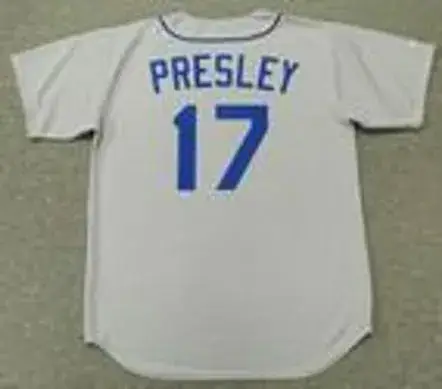 JIM PRESLEY Seattle Mariners 1987 Majestic Cooperstown Away Baseball Jersey 