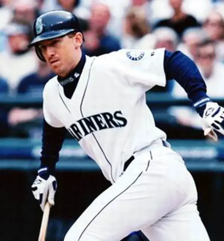 JOHN OLERUD Seattle Mariners 2001 Majestic Throwback Home Baseball Jersey 