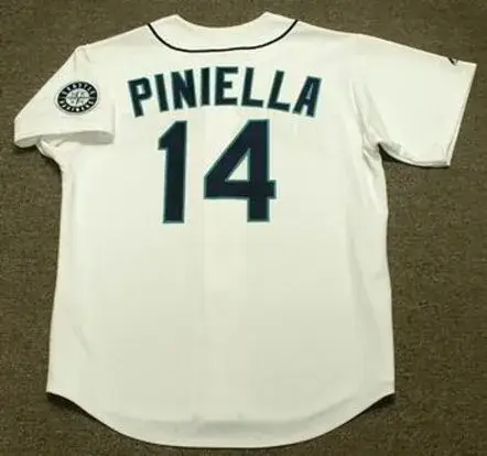 LOU PINIELLA Seattle Mariners 1997 Majestic Throwback Home Baseball Jersey 