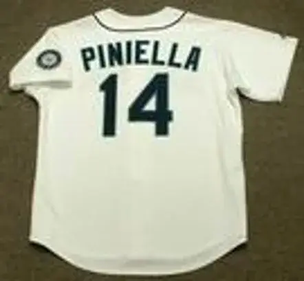 LOU PINIELLA Seattle Mariners 1997 Majestic Throwback Home Baseball Jersey 