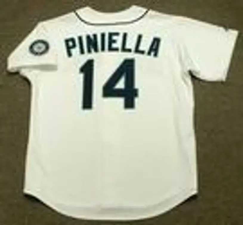LOU PINIELLA Seattle Mariners 1997 Majestic Throwback Home Baseball Jersey 