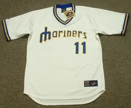 MARIO MENDOZA Seattle Mariners 1979 Majestic Cooperstown Throwback Baseball Jersey