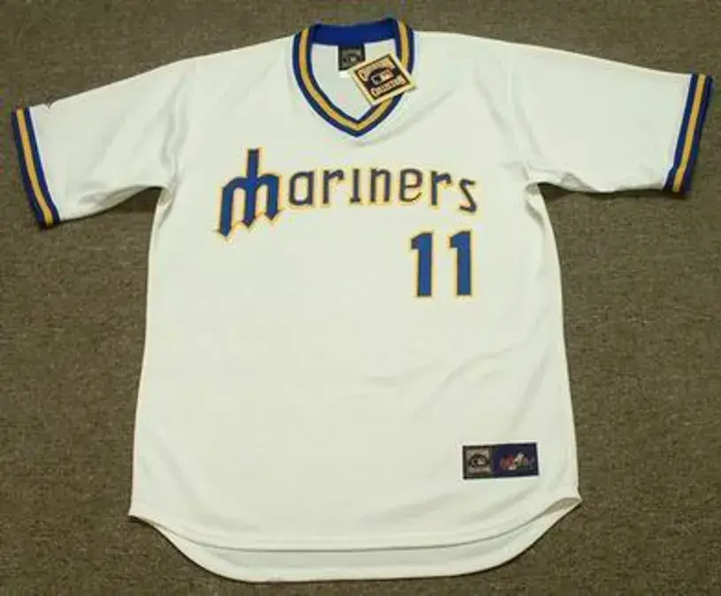 MARIO MENDOZA Seattle Mariners 1979 Majestic Cooperstown Throwback Baseball Jersey