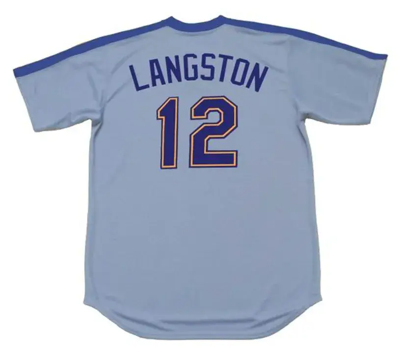 MARK LANGSTON Seattle Mariners 1984 Majestic Cooperstown Away Baseball Jersey 