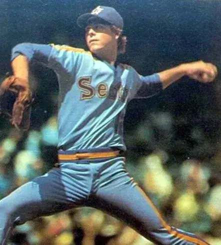 MARK LANGSTON Seattle Mariners 1984 Majestic Cooperstown Away Baseball Jersey 