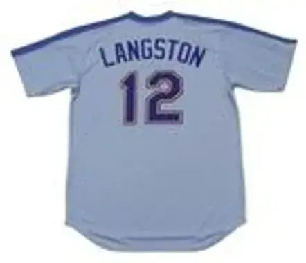MARK LANGSTON Seattle Mariners 1984 Majestic Cooperstown Away Baseball Jersey 