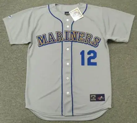 MARK LANGSTON Seattle Mariners 1987 Majestic Cooperstown Away Baseball Jersey