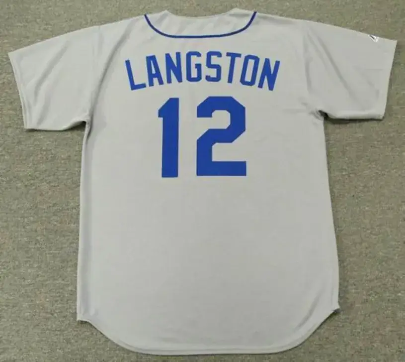 MARK LANGSTON Seattle Mariners 1987 Majestic Cooperstown Away Baseball Jersey 
