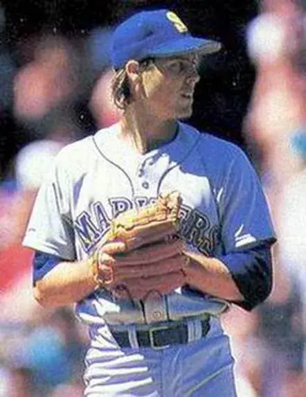 MARK LANGSTON Seattle Mariners 1987 Majestic Cooperstown Away Baseball Jersey 