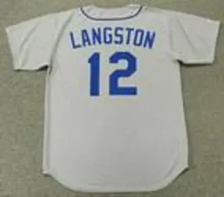 MARK LANGSTON Seattle Mariners 1987 Majestic Cooperstown Away Baseball Jersey 