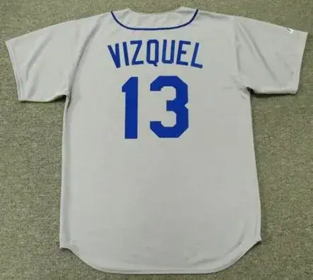 OMAR VIZQUEL Seattle Mariners 1992 Majestic Cooperstown Away Baseball Jersey 