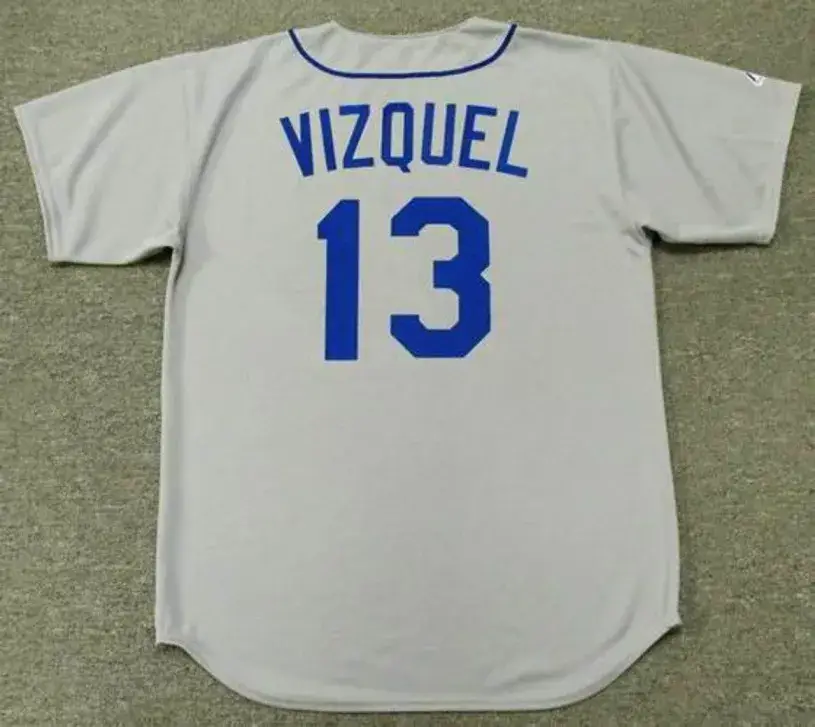 OMAR VIZQUEL Seattle Mariners 1992 Majestic Cooperstown Away Baseball Jersey 