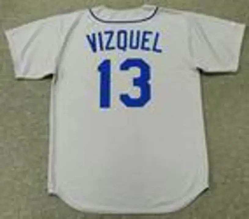 OMAR VIZQUEL Seattle Mariners 1992 Majestic Cooperstown Away Baseball Jersey 