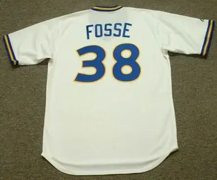 RAY FOSSE Seattle Mariners 1977 Majestic Cooperstown Throwback Baseball Jersey 