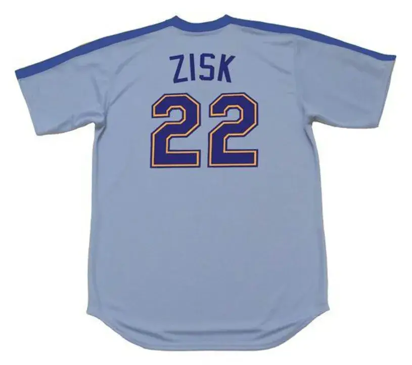 RICHIE ZISK Seattle Mariners 1982 Majestic Cooperstown Away Baseball Jersey 