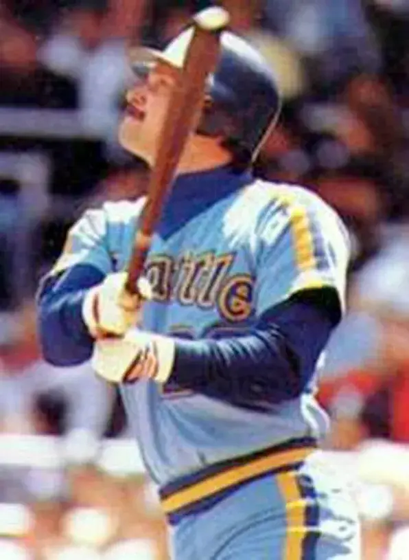 RICHIE ZISK Seattle Mariners 1982 Majestic Cooperstown Away Baseball Jersey 