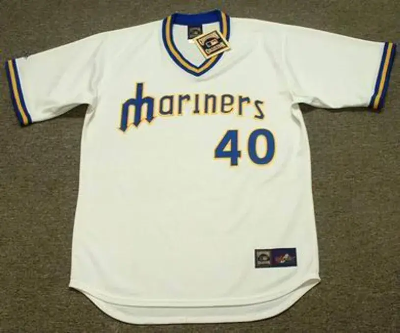RICK HONEYCUTT Seattle Mariners 1979 Majestic Cooperstown Throwback Baseball Jersey