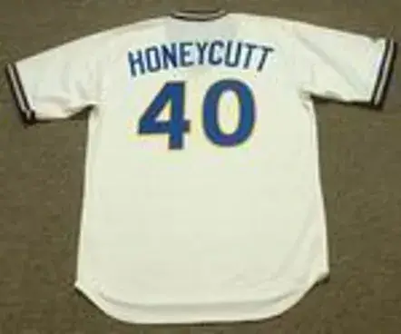 RICK HONEYCUTT Seattle Mariners 1979 Majestic Cooperstown Throwback Baseball Jersey 