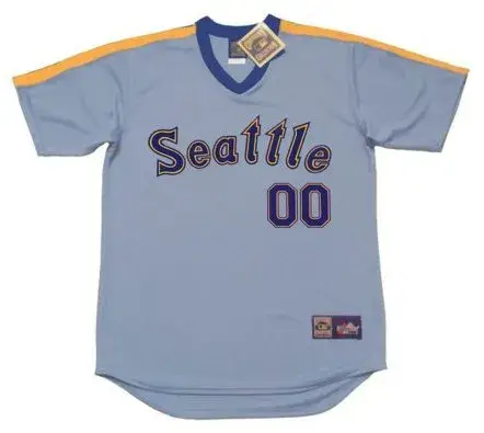 SEATTLE MARINERS 1980’s Majestic Cooperstown Away Jersey Customized “Any Name & Number(s)”