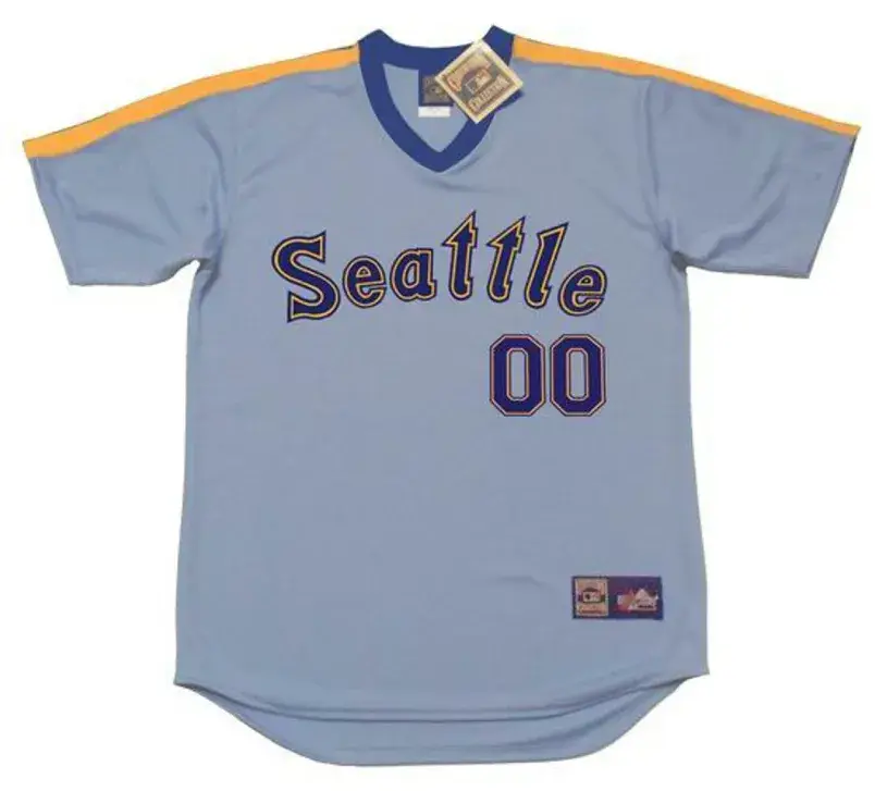 SEATTLE MARINERS 1980’s Majestic Cooperstown Away Jersey Customized “Any Name & Number(s)”