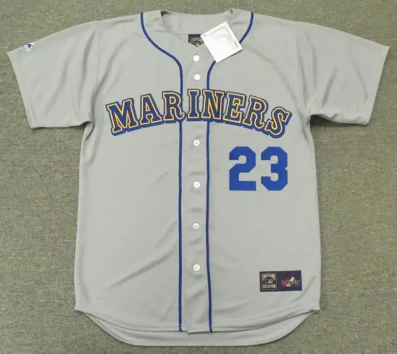 TINO MARTINEZ Seattle Mariners 1992 Majestic Cooperstown Away Baseball Jersey