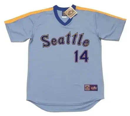 TOM PACIOREK Seattle Mariners 1981 Majestic Cooperstown Away Baseball Jersey